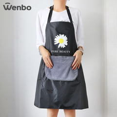 wenbo/PVC anti-stain home kitchen oil-proof cartoon pattern work washable apron