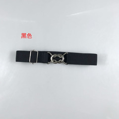 廠家直銷兒童腰帶皮帶幼兒園寶寶男女童2.5八字扣鬆緊可調節