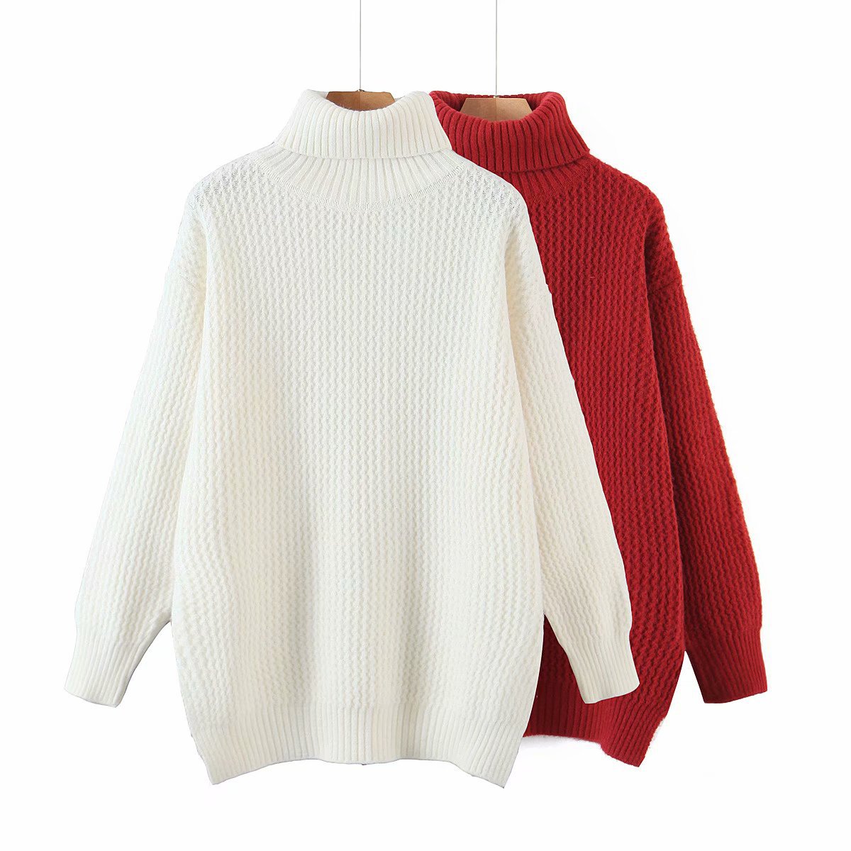 wholesale women s new mid-length turtleneck sweater NSAM6362