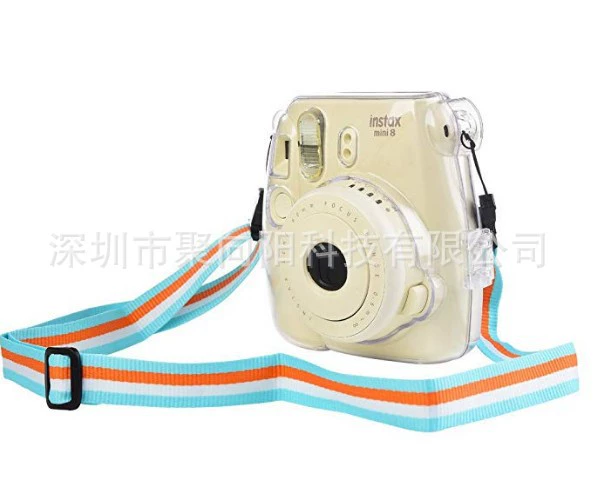 Polaroid, камера, ремни, радужные подтяжки