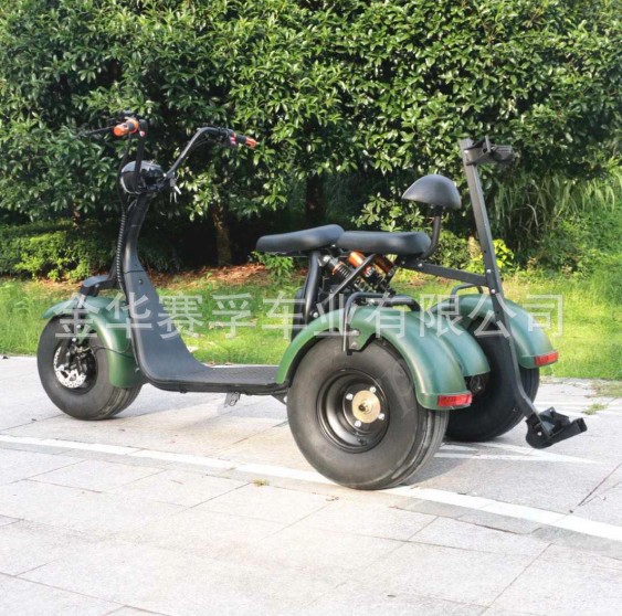 golf Harley electric car two-seater Harley electric motorcycle golf two-wheeled wide tire battery car