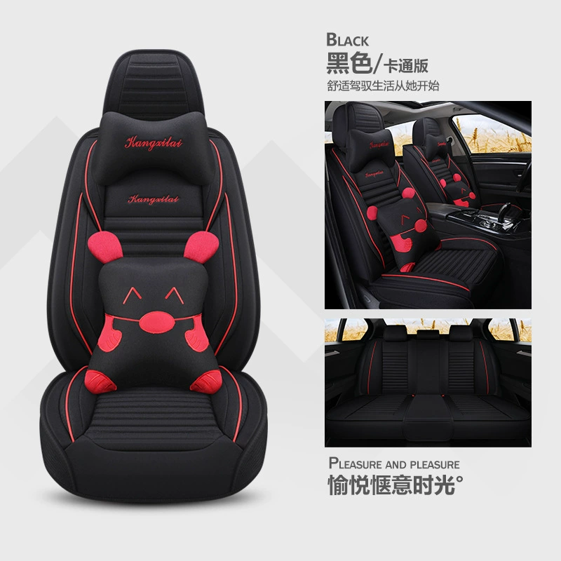Чехол на сиденье автомобиля из ткани для пикапа JAC V7 Shuailing T6T8 JMC Territory Tiger Collection, летний лен, все включено