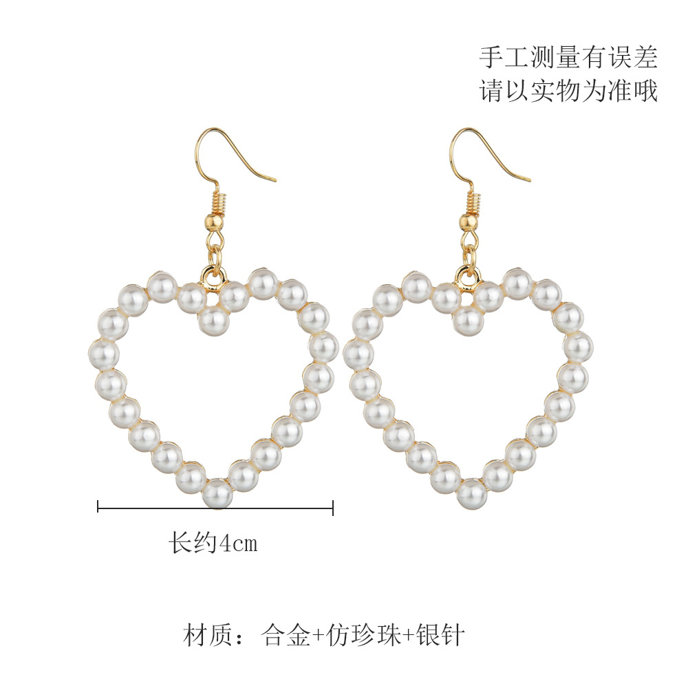 Cute Heart-shaped Sweet Earrings display picture 4