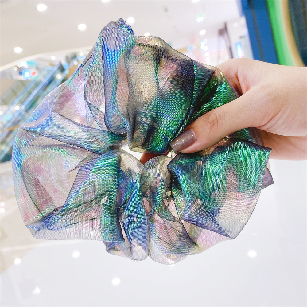 Fashion Gradient Mesh Hair Scrunchies display picture 18