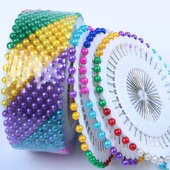 Fixed accessory clothing cutting and positioning with pearl needle, colorful bead needle