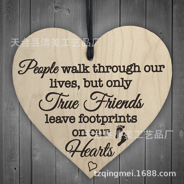 40 estilos nuevo 100mm amor madera chip colgante 1 Pack