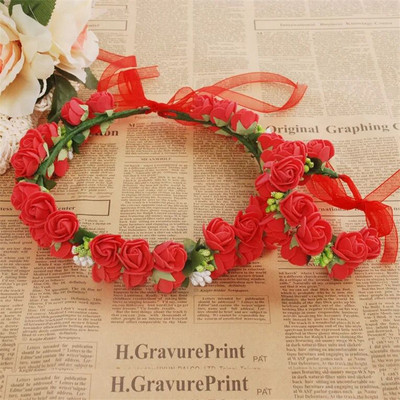 Manufactor wholesale children Garland bride Headdress Hair band Jewelry Hairdressing Flower wrist Travel? on vacation Photo prop