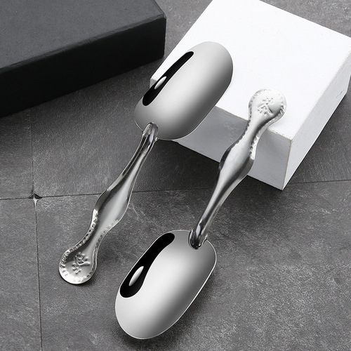 Stainless steel simple small tea spoon tea set accessories tea shovel coffee powder shovel tea spoon manufacturer wholesale