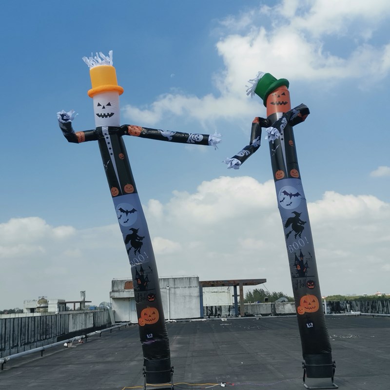万圣节充气摇摆舞星人气模 充气跳舞人气氛装饰南瓜骷髅充气模型