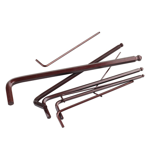 Nanrui hexagonal wrench ball head S2 alloy steel hexagonal wrench set hexagonal screw machine L-type wrench ball head