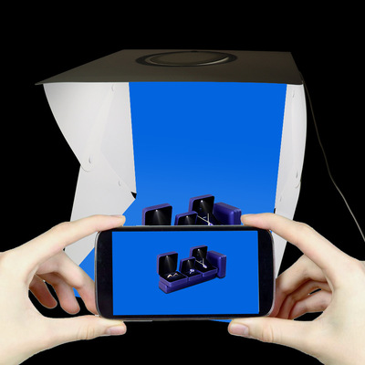 40cm大号摄影棚配可调光线 LED灯箱厂家直销 柔光箱便携式折叠