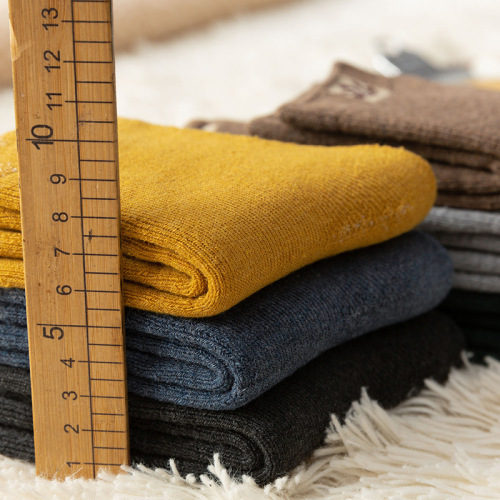 Men's Clog Winter Japanese Thick Fleece Cotton Socks, Fashion Long Floor Socks, Warm Trendy Sports Socks