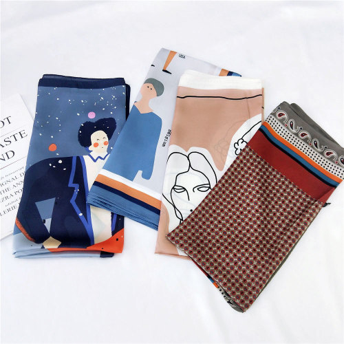 70 small square scarf, small silk scarf for women, spring, autumn and summer, Korean version, small scarf, headscarf, professional scarf, decorative headband