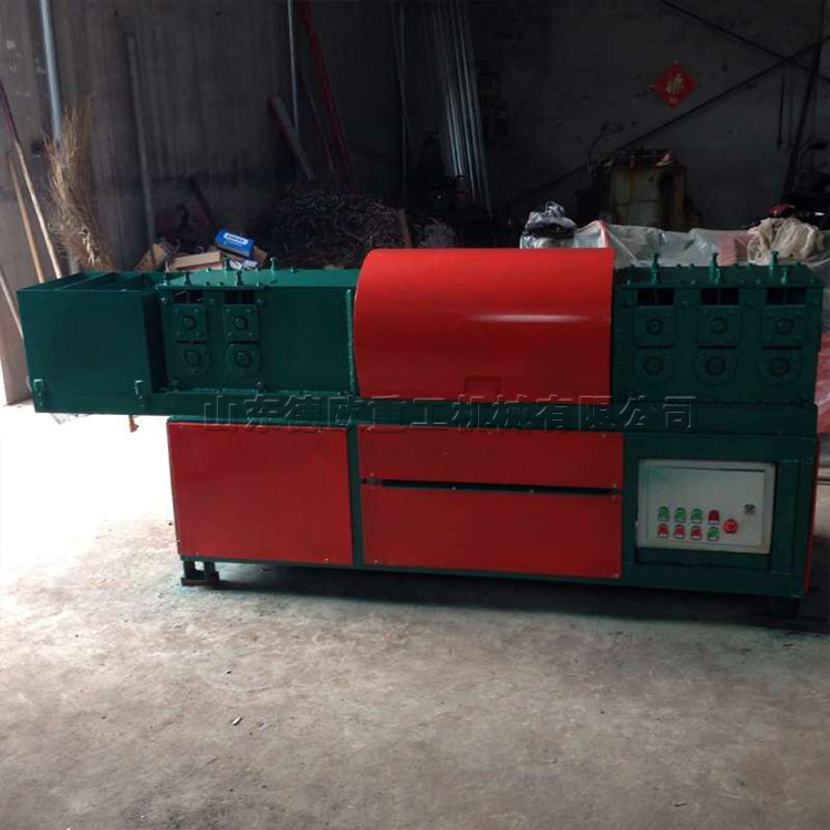 建筑钢管租赁企业校直机 脚手架施工单位钢管除锈机 圆管刷漆机