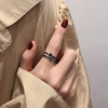 Fashionable ring, retro belt, buckle, simple and elegant design, Japanese and Korean, on index finger