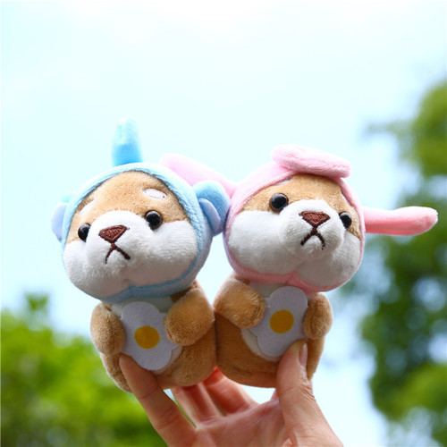 Akita Inu Shiba Inu Plush Pendant Creative Cute Car Keychain Couple Cartoon School Bag Pendant Factory Direct Sales