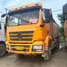 潍坊二手双桥自卸货车德龙后八轮货车工程车前四后八工程自卸车