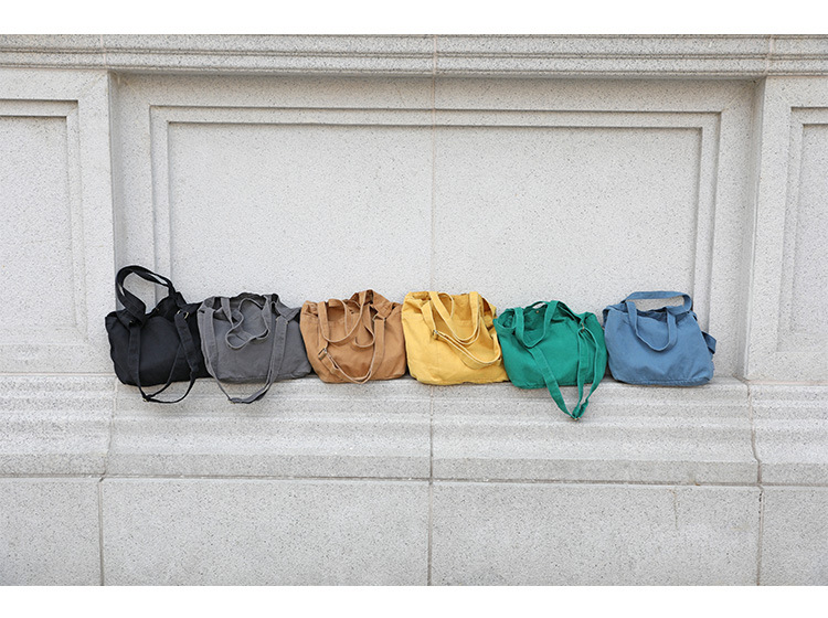 Canvas Bag Bags Type Daily Occasion Canvas Material Women's Fashion Solid Color Canvas Shopping Bags