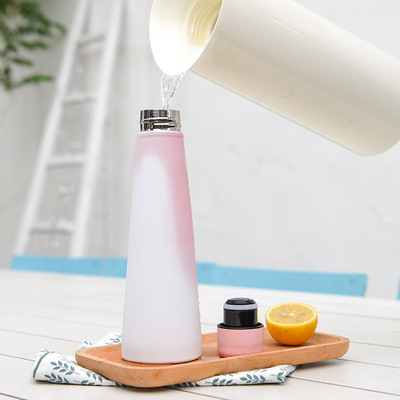 ins杯子女学生韩版可爱水杯闺蜜生日礼物女防摔网红杯子简约 变色