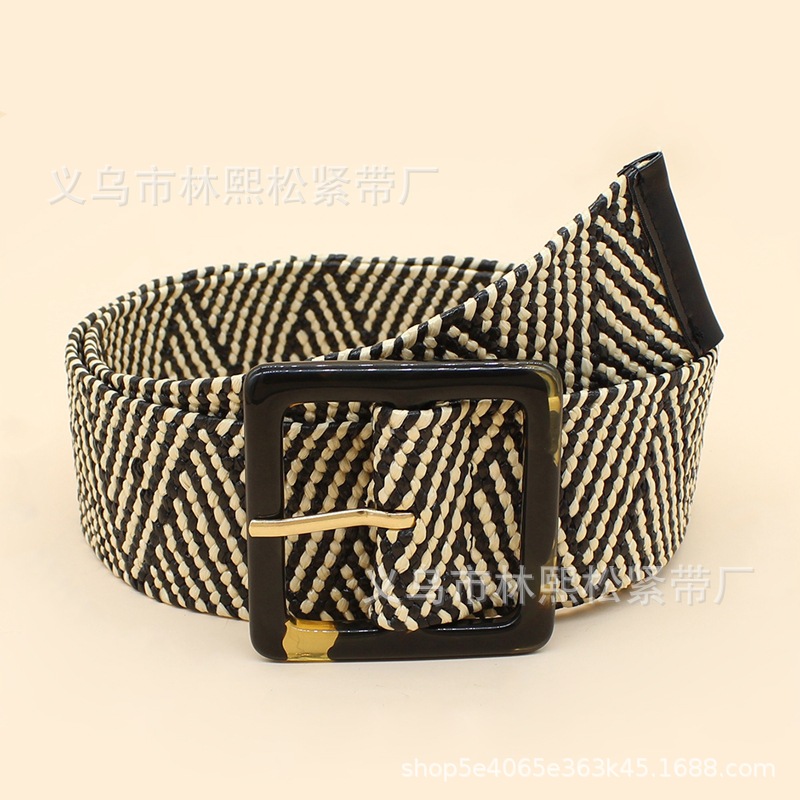 fashionable straw belt