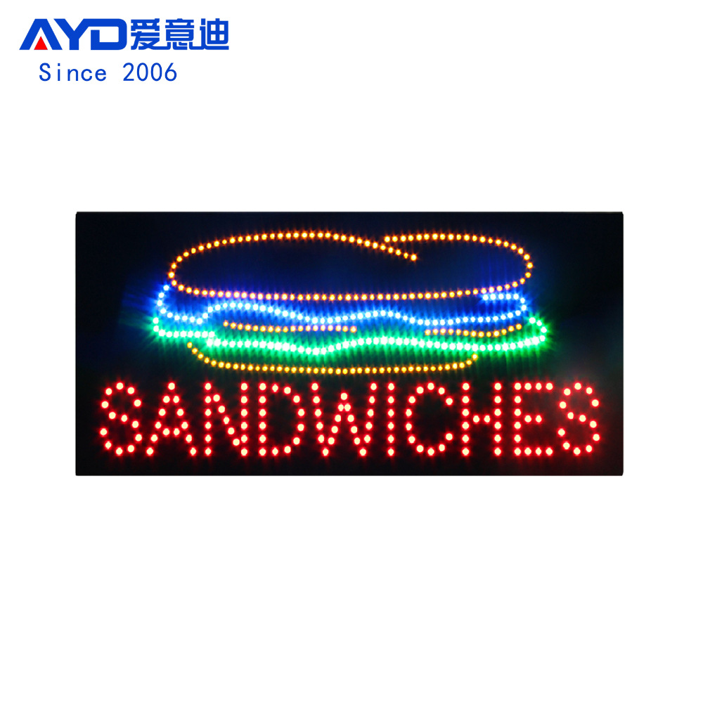 跨境LED广告牌标识牌灯箱三明治 LED SANDWICHES SIGN 30x60cm