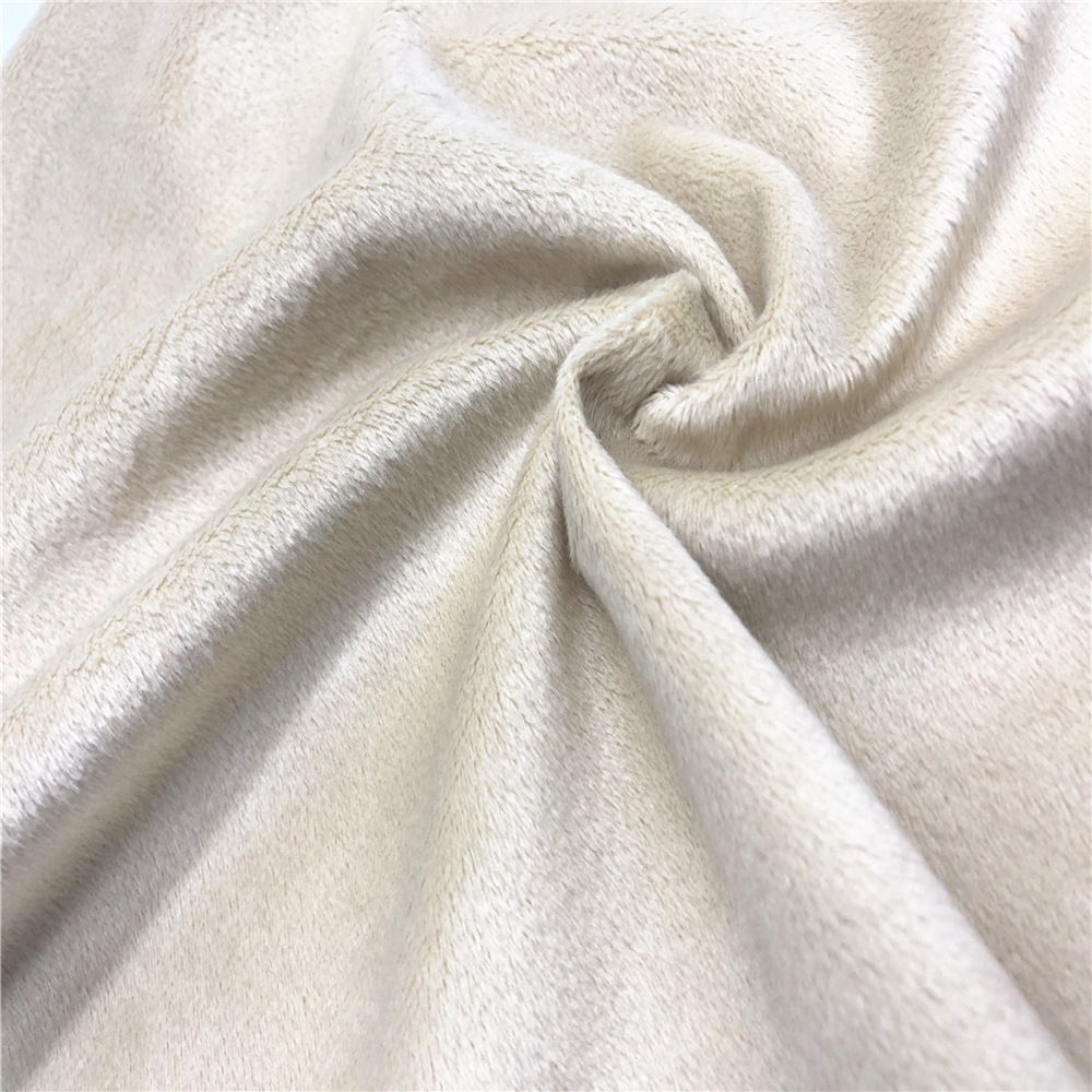 销售拉毛染色1.5毛真超柔短毛绒布面料 玩具服装家纺用料