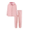 Velvet children's demi-season sports suit, jacket, trousers, increased thickness