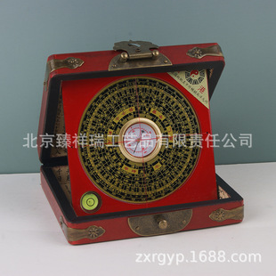Антикварная сковорода Luo Jing с антикварной коробкой Luo Jing Four -Inch Three -In -Inch Compass