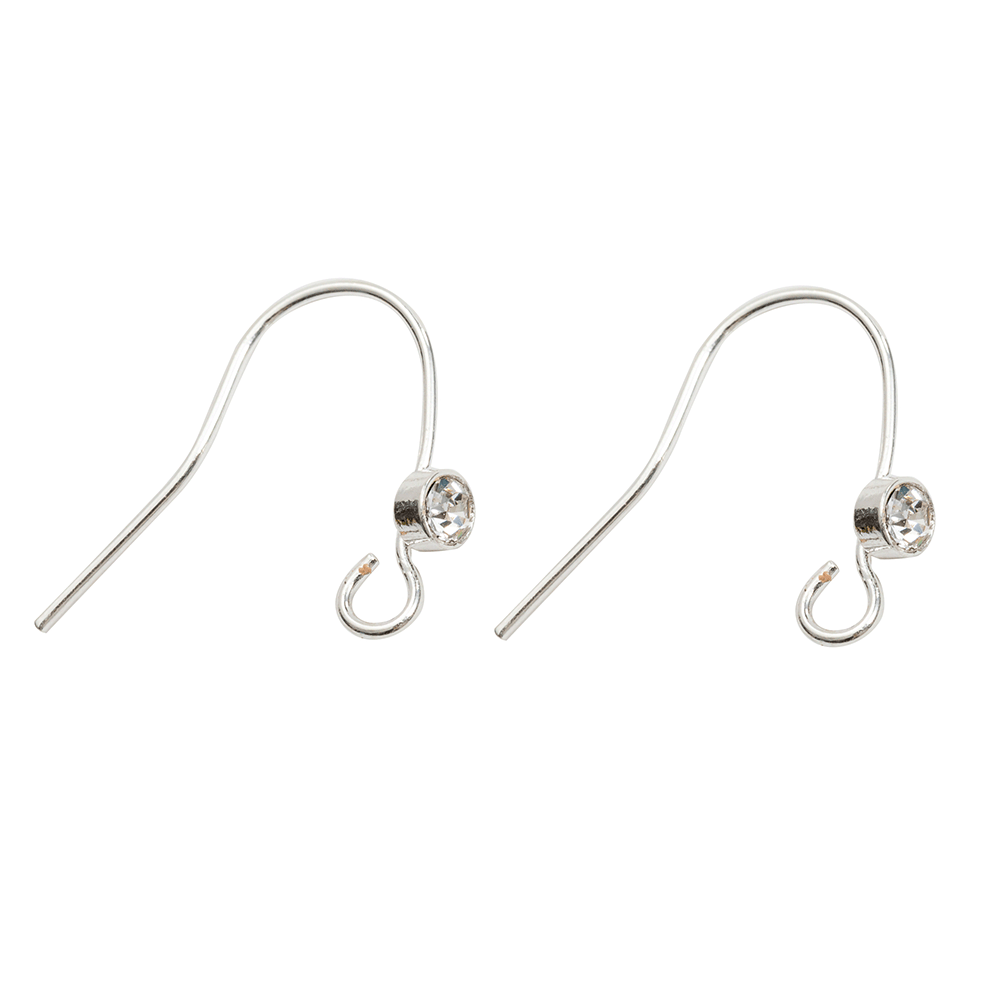 2020新款氣質簡約帶鑽锆石耳勾 韓版925厚銀鍍耳環耳飾品配件批發