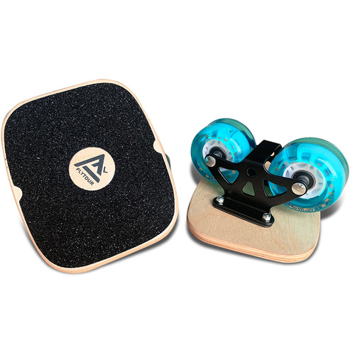 Stephanie Drift Board Maple Drift Board Full Body Support Shock Absorbing Four-Wheeled Separate Skateboard for Adults and Children