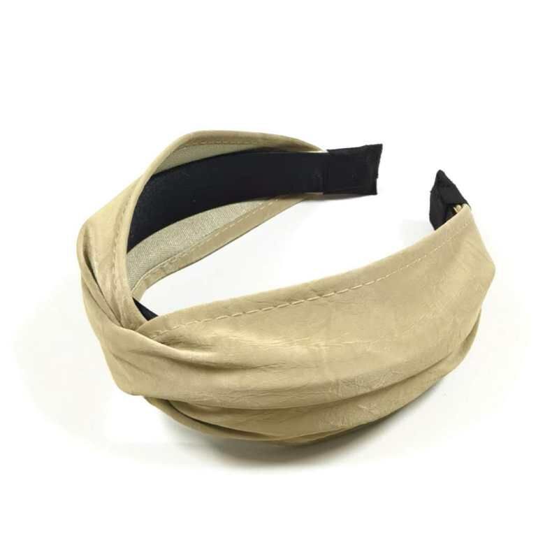 New Korean  Cross Pure Color  Silk Fabric Fashion Headband display picture 8