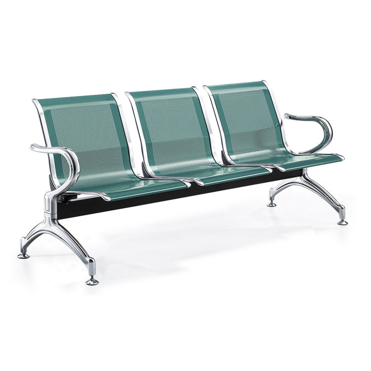 silla de fila de tres personas silla de espera de hospital silla de infusión silla de descanso de asiento público silla de espera de acero inoxidable image 7