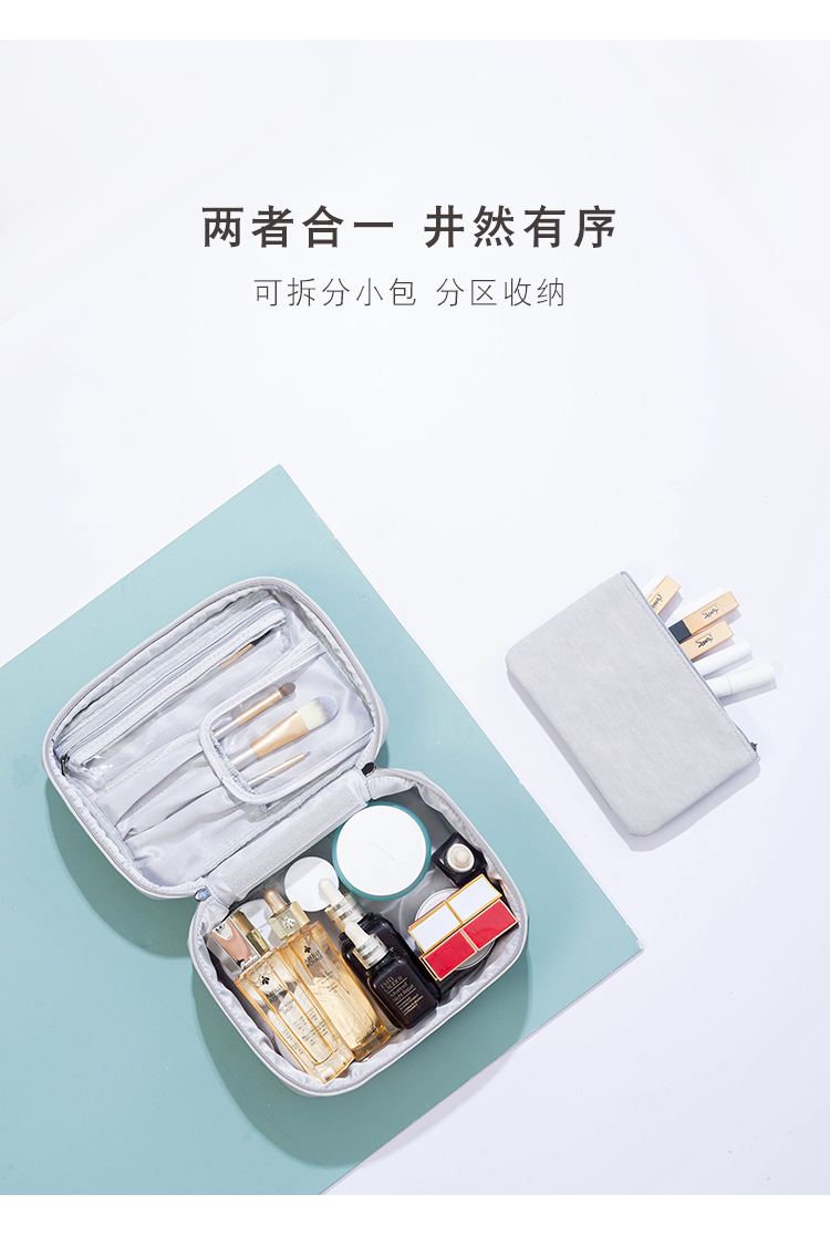 迷度2020抖音热款化妆包 欧式简约大容量旅行包可定制LOGO厂家详情图3