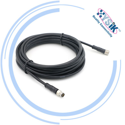 M8 Aviation Plug 34 waterproof IP67 Double head Injection molding Electronics connector