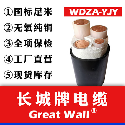 Supplying Great Wall Cable WDZN-YJE 3*25 + 2*16 Plastic insulation Cable wholesale
