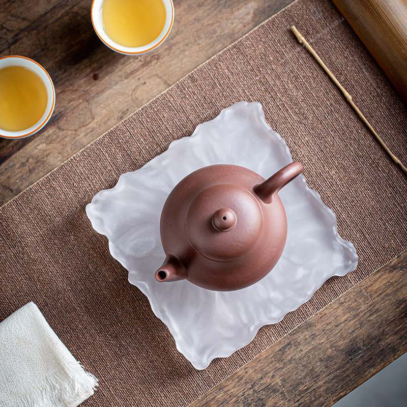 Bandeja de Té para Tetera de Esmalte Coloreado