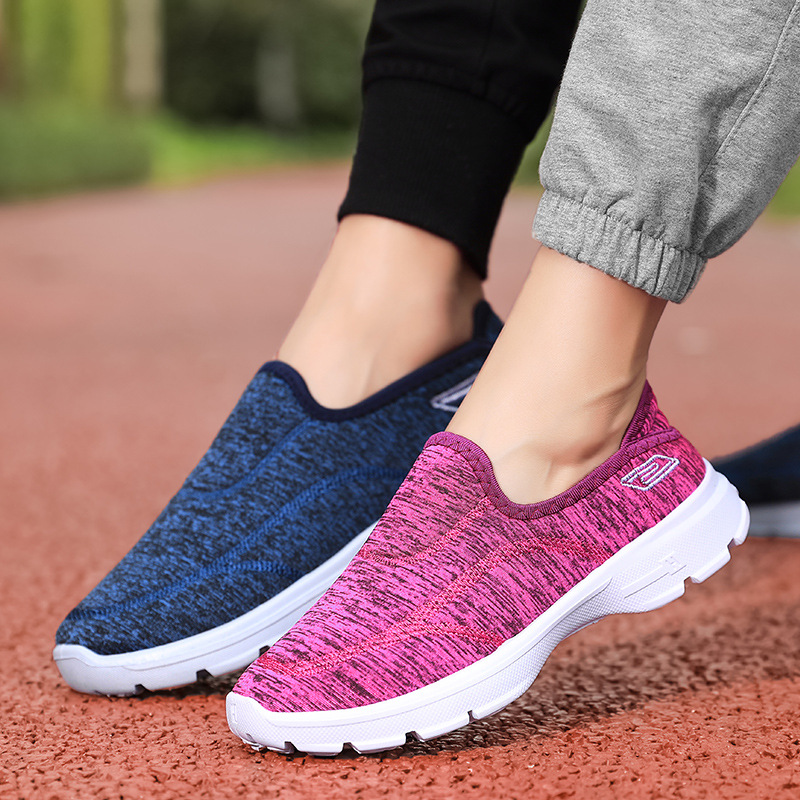 同款低帮套脚老人健步健身鞋 情侣运动跑步休闲鞋|ms