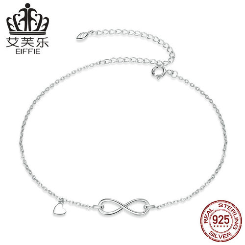 Avle European and American style foreign trade hot-selling anklet sterling silver s925 simple fashion footwear cross-border jewelry manufacturer direct sales