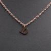 Necklace stainless steel with letters, Aliexpress, Amazon, simple and elegant design