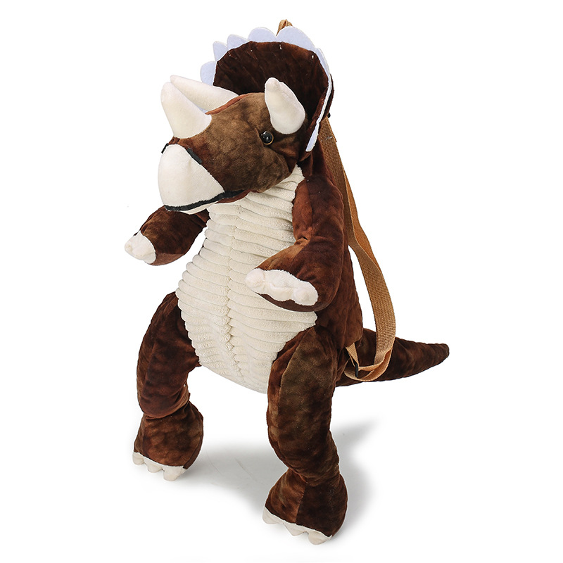 2020 nuevo estilo coreano ins bolso de los niños Super lindo dinosaurio mejorado felpa ligero fabricante