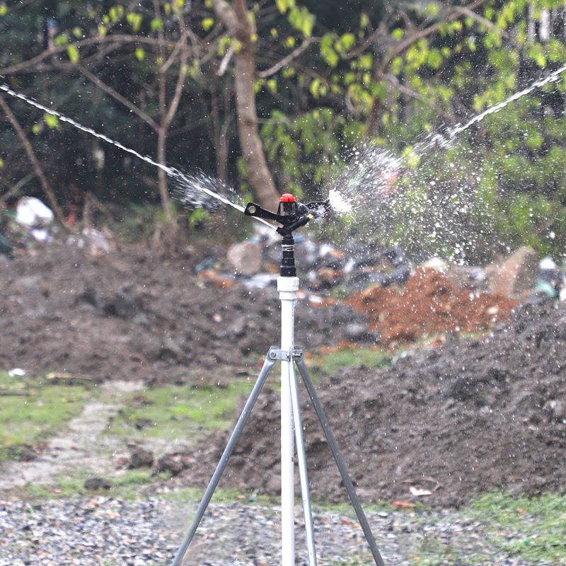 6 puntos de rotación doble boquilla de rotación micro-spray horticultura boquilla de rotación automática de brazo giratorio césped césped rotación sin impuestos