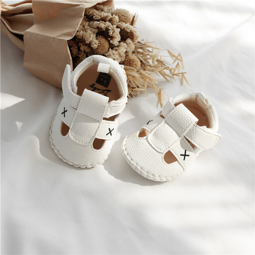 Hansheng baby sandals 0-1 years old toddler shoes summer soft sole non-slip baby shoes baby shoes 2019