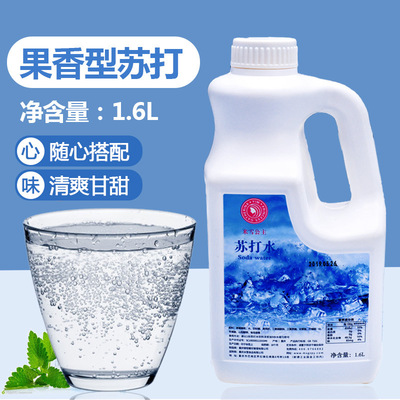 廠家包郵果香型無氣蘇打水飲料1.6L 雞尾酒奶茶原料商用整箱批發