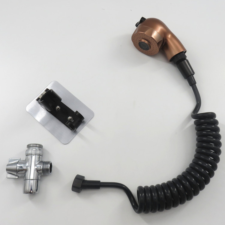 Basin All Copper Faucet Water Splitter Washbasin Faucet Refitting Shower Head External Shampoo Shower Set