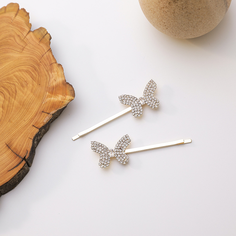 Little Fairy Hair Accessories Korean Small Butterfly Side Clip Girl Side Bangs Hair Wholesale Nihaojewelry display picture 9