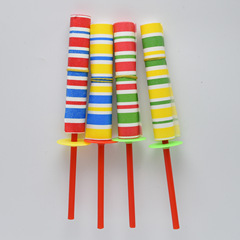 New Classic Children's Toy Traditional Paper Whipping Rod Street Fun Magic Telescopic Stick Toy 
