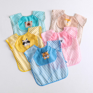 Cartoon Umbrella Children's Waterproof Bib Sleeveless Baby Waterproof Overalls Baby Polyester Taff Baby Waterproof Dining Clothes