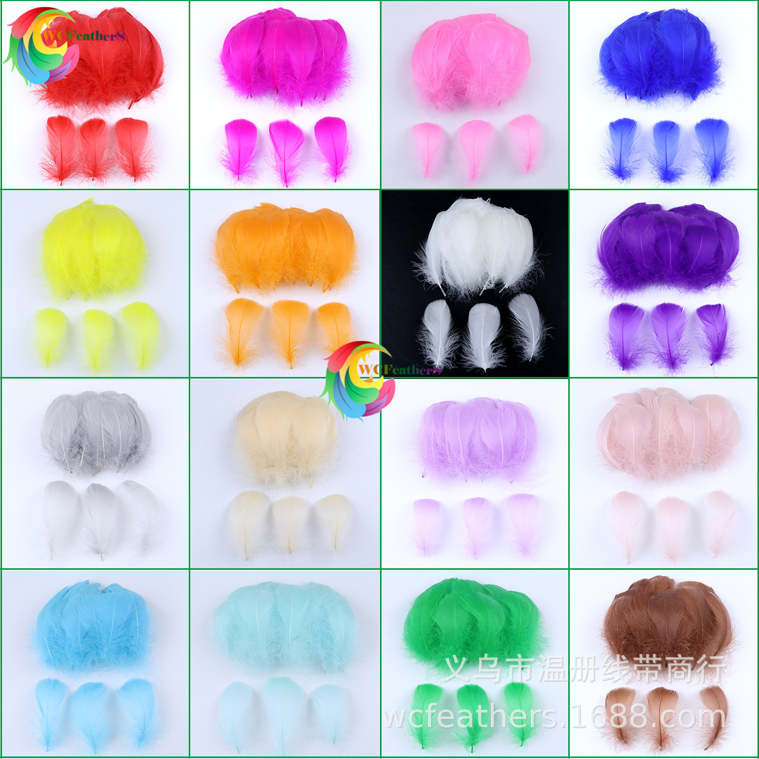 Manufactor Direct selling Multicolor Goose 8-12cm Macaroon Color manual DIY Spot Optional