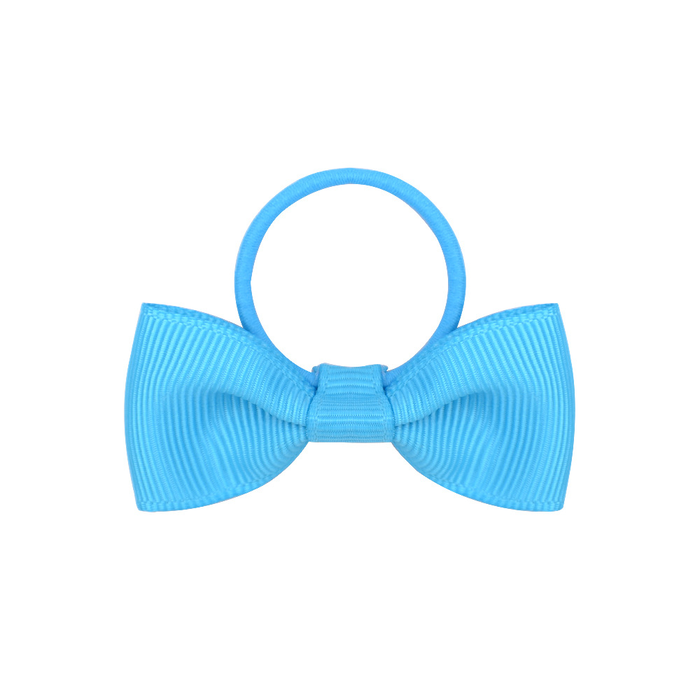 New Solid Color Bow Hair Ring Set display picture 9