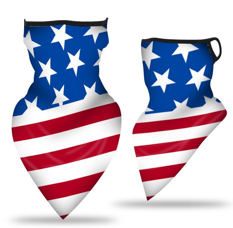 Oído-colgando triángulo bufanda hielo malla de seda máscara transpirable cuello cubierta al aire libre equitación pesca a prueba de viento protector solar cara toalla bufanda